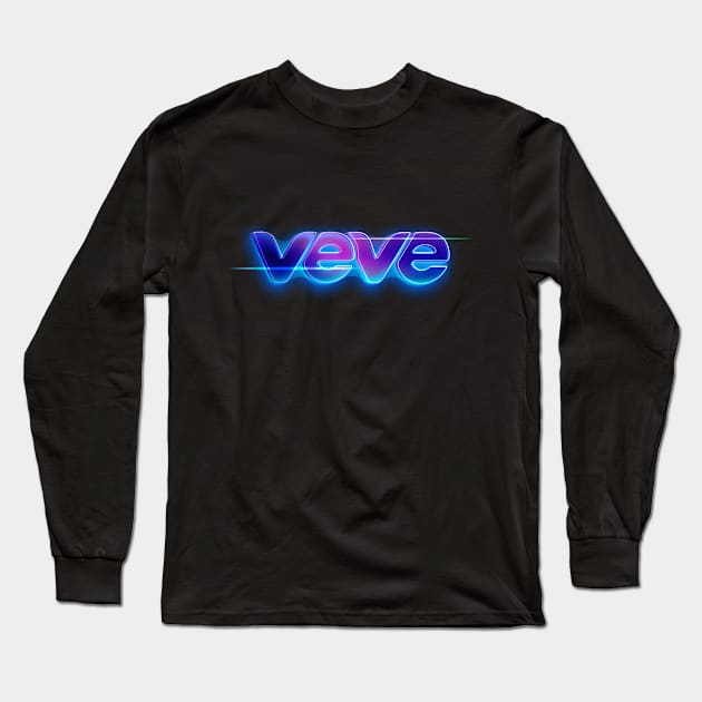 VeVe Merch - Glow Logo Long Sleeve T-Shirt by info@dopositive.co.uk